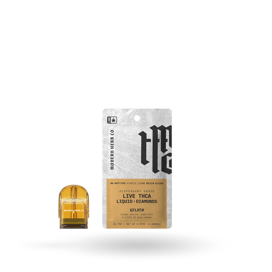 THCa Live Resin Liquid Diamonds Pod Refill 6 Pack: Gelato (Hybrid) - 2g