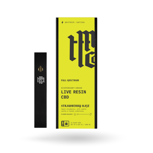 1g Modern Herb Co Live CBD Disposable 12 Pack: Daytrip Strawberry Haze