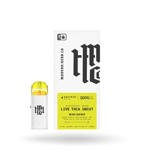 1g Modern Herb Co Live Uncut THCa Pod Starter Kit 6 Pack: Daytrip Maui Wowie