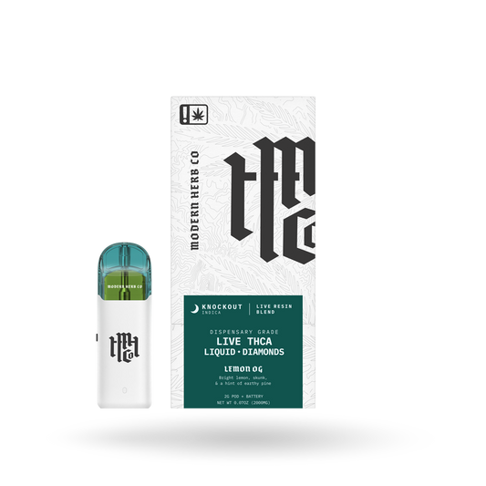 2g Modern Herb Co THCA Liquid Diamonds Pod Starter Kit 6 Pack: Knockout Lemon OG