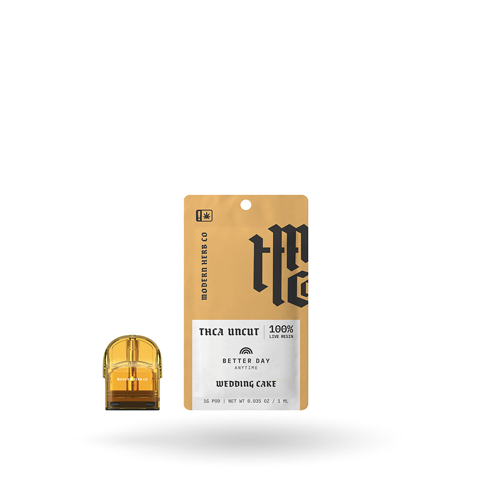 1g Modern Herb Co Live Uncut THCa Pod Refill 6 Pack: Anytime Wedding Cake